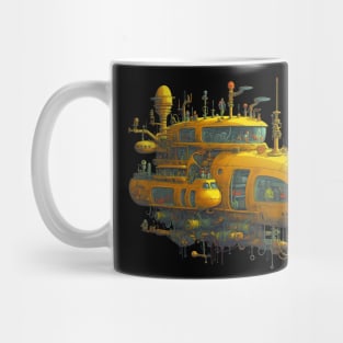 Steampunk Yellow Submarine Mug